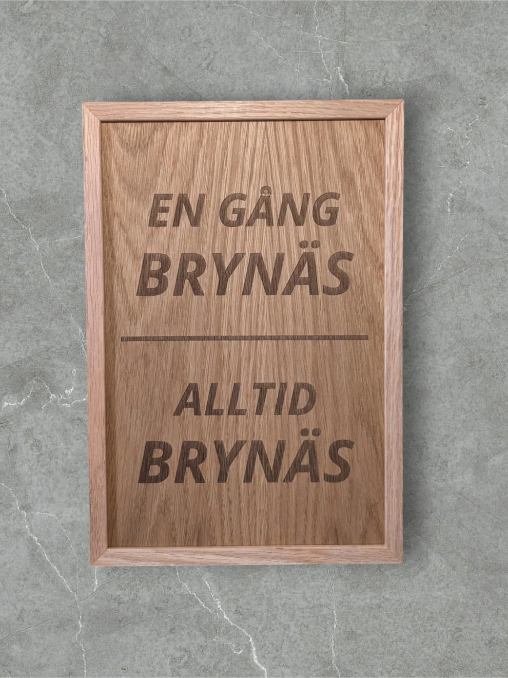 Once Brynäs - Always Brynäs - Engraved 30x20 cm 