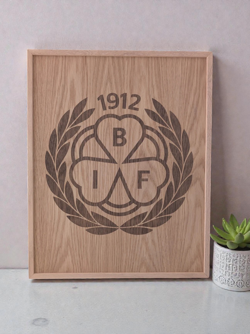 Board Brynäs IF Logo - Engraved
