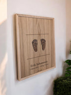 Birth chart baby feet in 1:1 scale