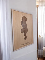 Baby birth chart in 1:1 scale facing left